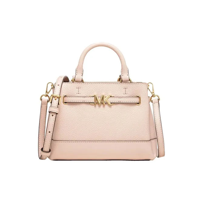 MICHAEL KORS Reed Кожа Сумка через плечо Сумка Мини Женская Розовая Черная Молочно-белая Кожа Коричневая