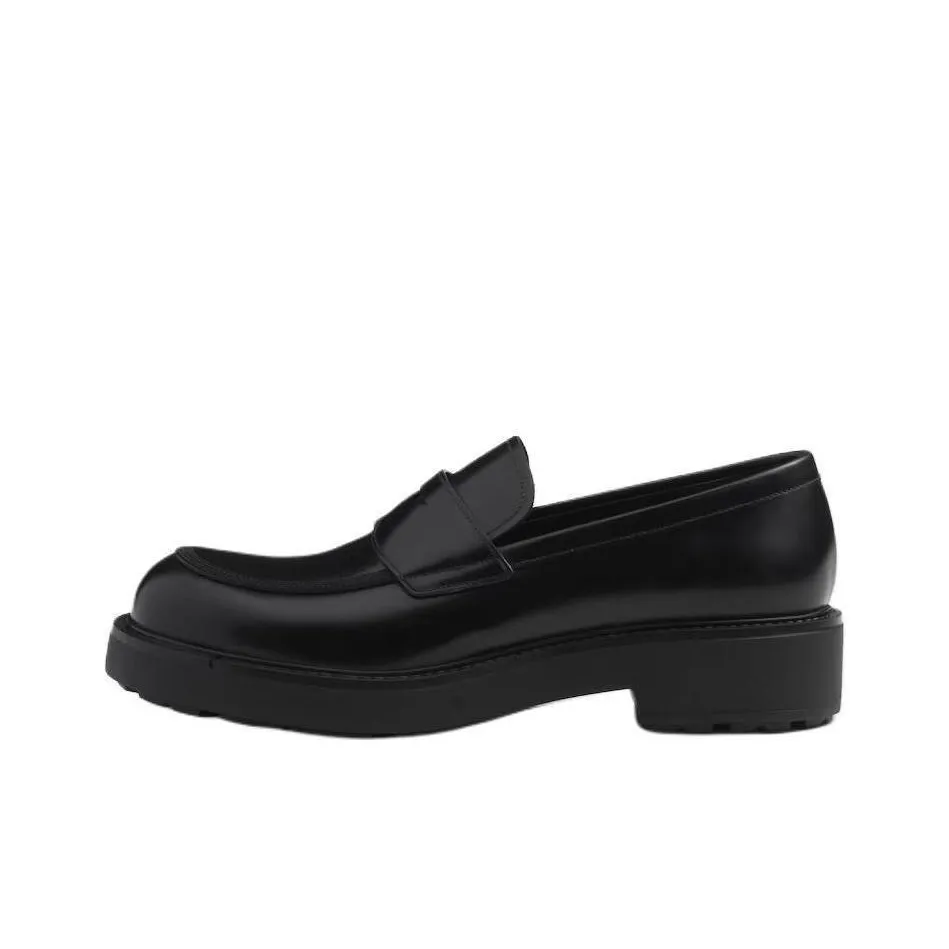 PRADA Penny slot Leather Loafers