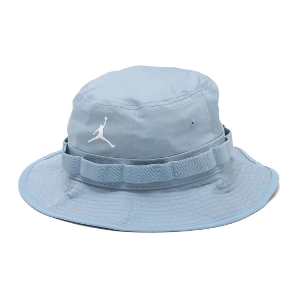Jordan Cotton, Nylon, Polyurethane Bucket Hats Men's Light Blue