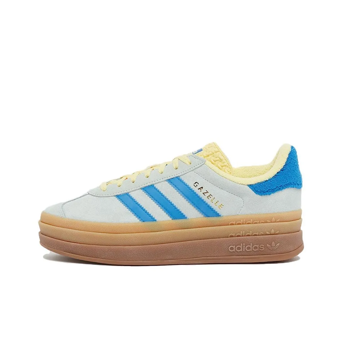 Adidas Gazelle Bold 'Almost Blue/Yellow' Sneakers Women's