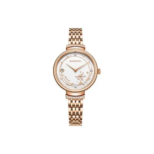 ROSSINI Автоматический Механический Movement Женские Часы Chic Collection 34mm*34mm*11mm Белые