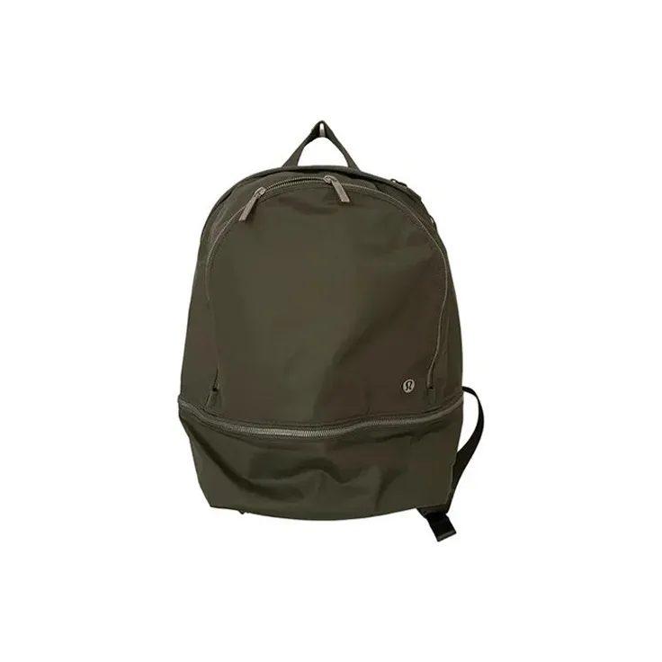 lululemon Полиэстер Рюкзак Мини Унисекс Зеленый Серый