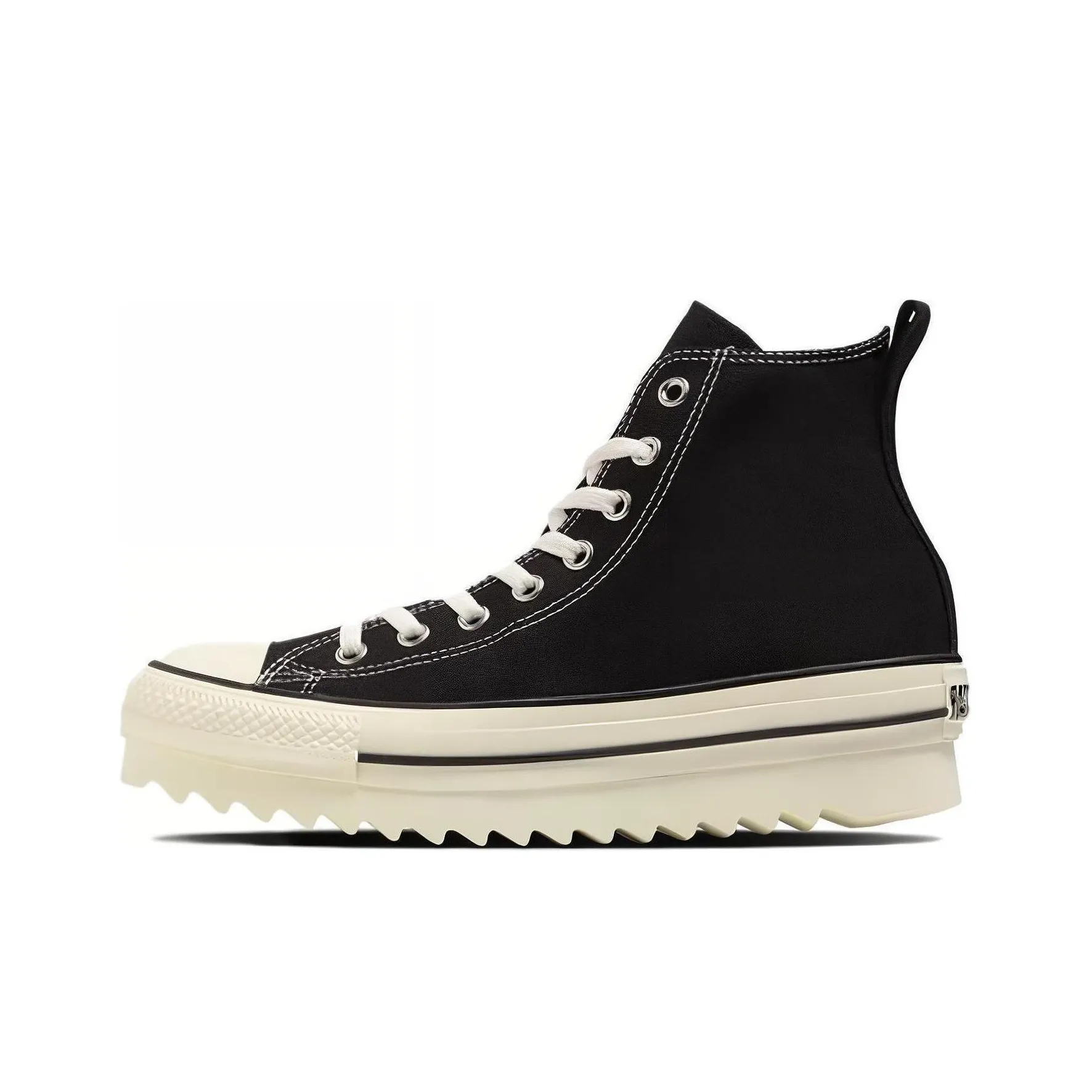 converse Basche All Star Sharksole Hi Wear resistant And Lightweight High Top Canvas Shoes Unisex Black Japan Version