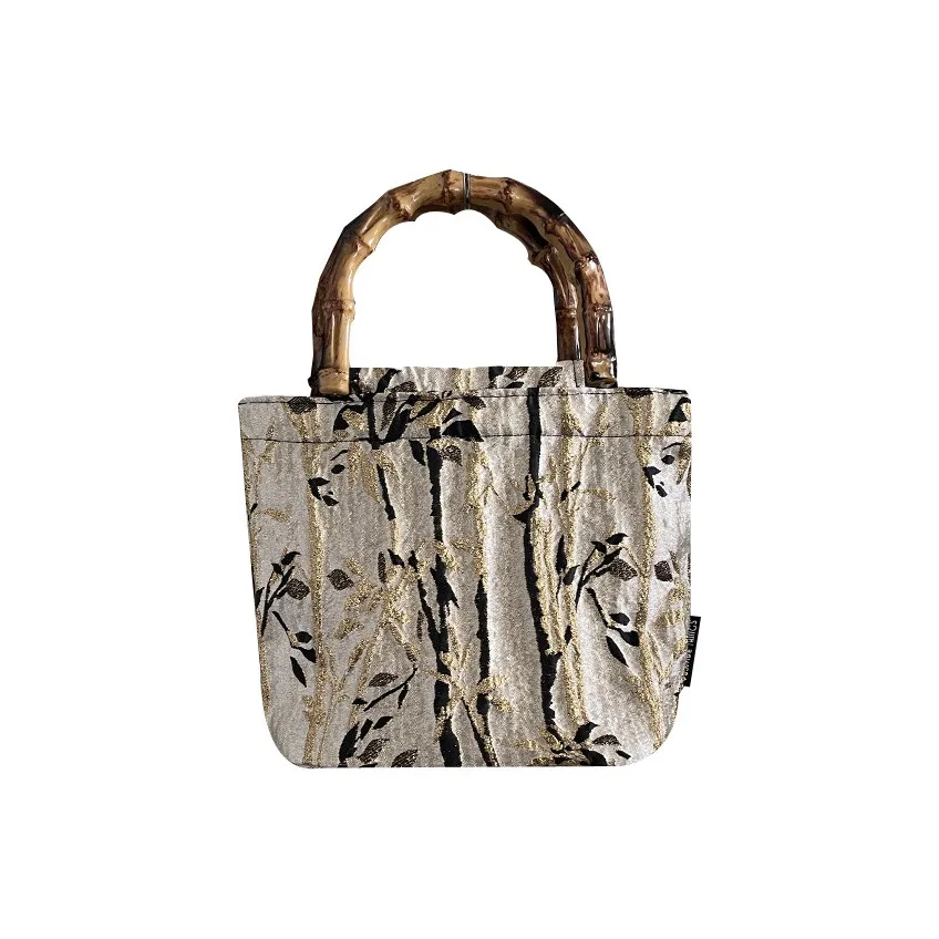 ALOENEY Сумки Чернила Золотая нить Бамбук Портативные Женские