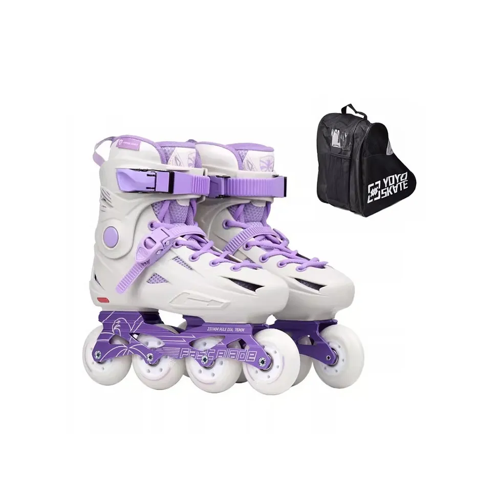 FLYING EAGLE Inline Skates Casual, Street Surfing, Commuting, Stylish Unisex Size 35 42 Purple Shoes+Shoulder Bag