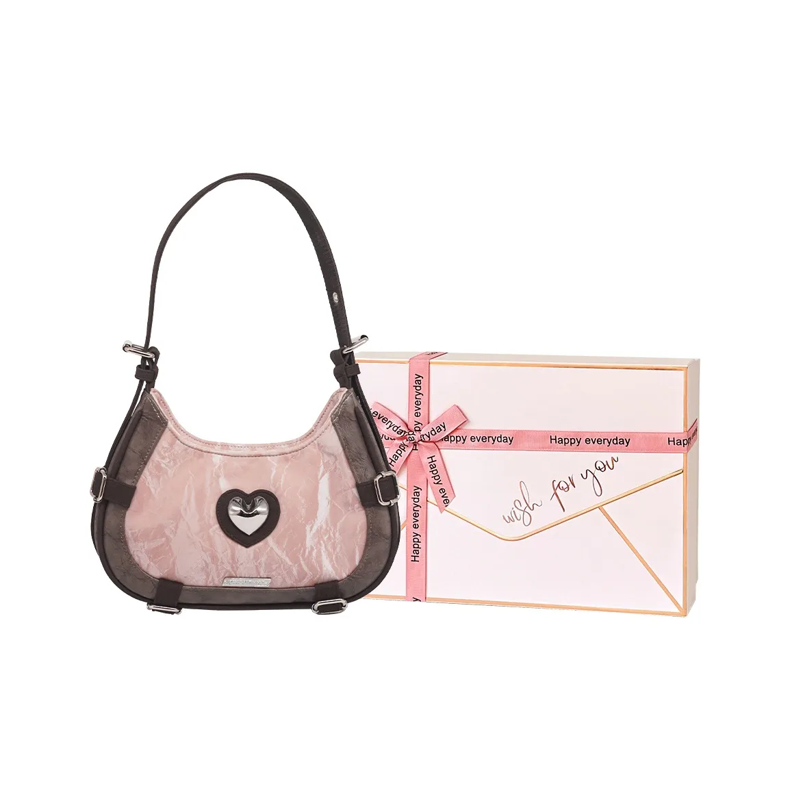 Kenghua Village PU Portable Crossbody Bag, Shoulder Bag Regular Women's Pink