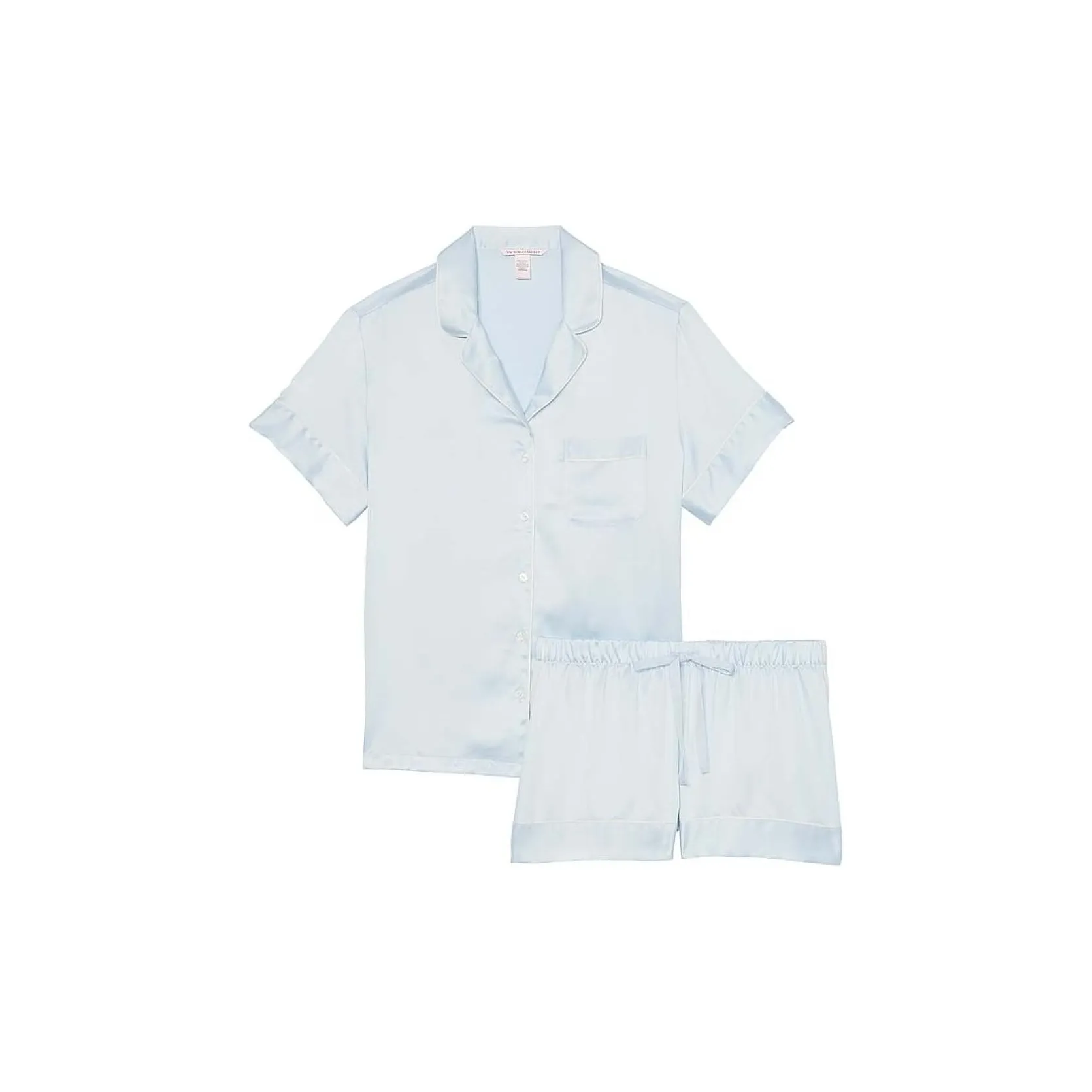 Victoria's Secret Satin Short Pajama Set/Ballad Blue Pajama Set Men's Light Aqua Blue