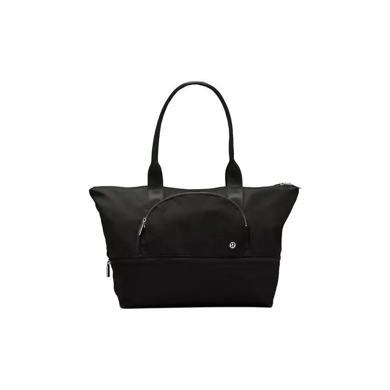 Lululemon green With Recycled Polyester Tote Bag, Shopping Bag, Shoulder Bag, Handbag Regular Women's Black