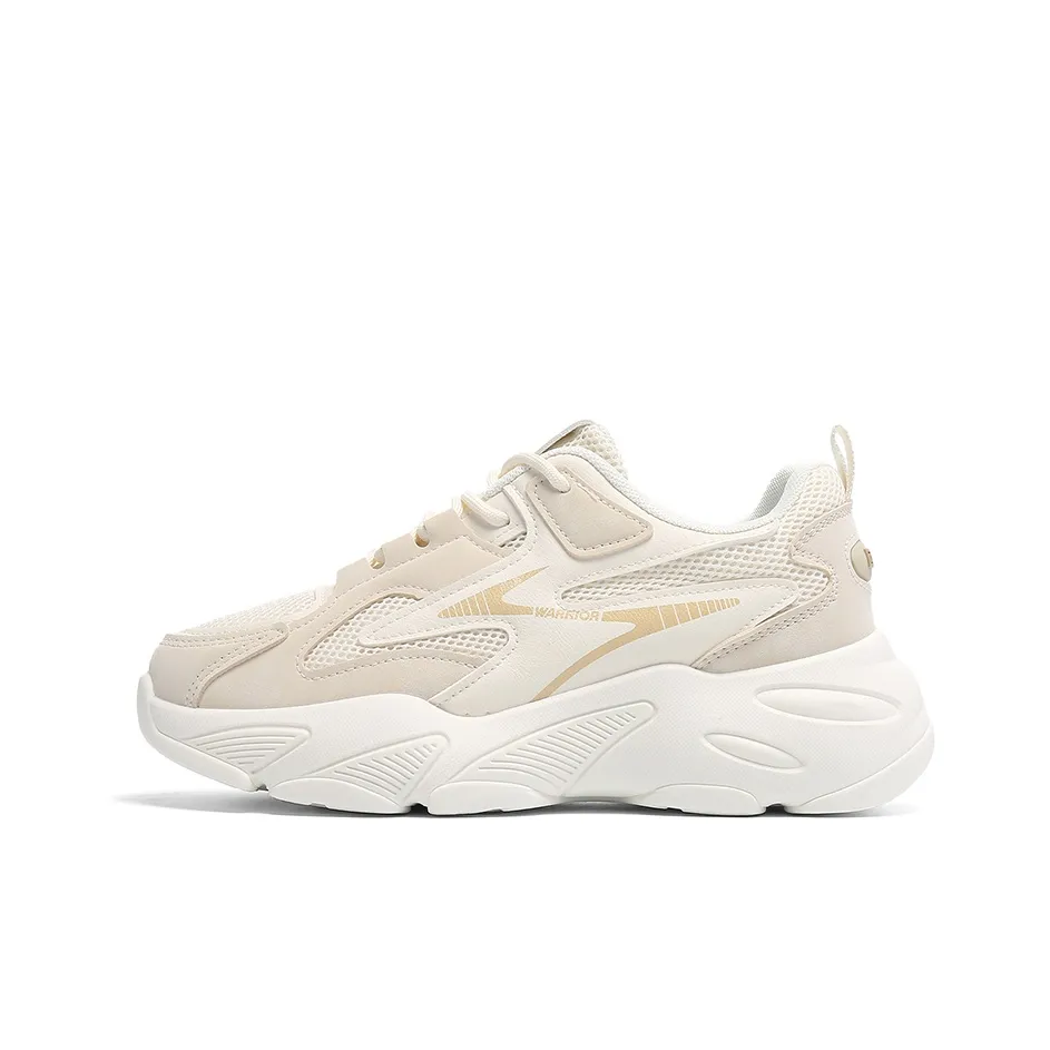 Warrior Модный Casual Устойчивый к истиранию Дышащий Легкий Низкий Топ Кроссовки с Толстой Подошвой Женские Бежевые