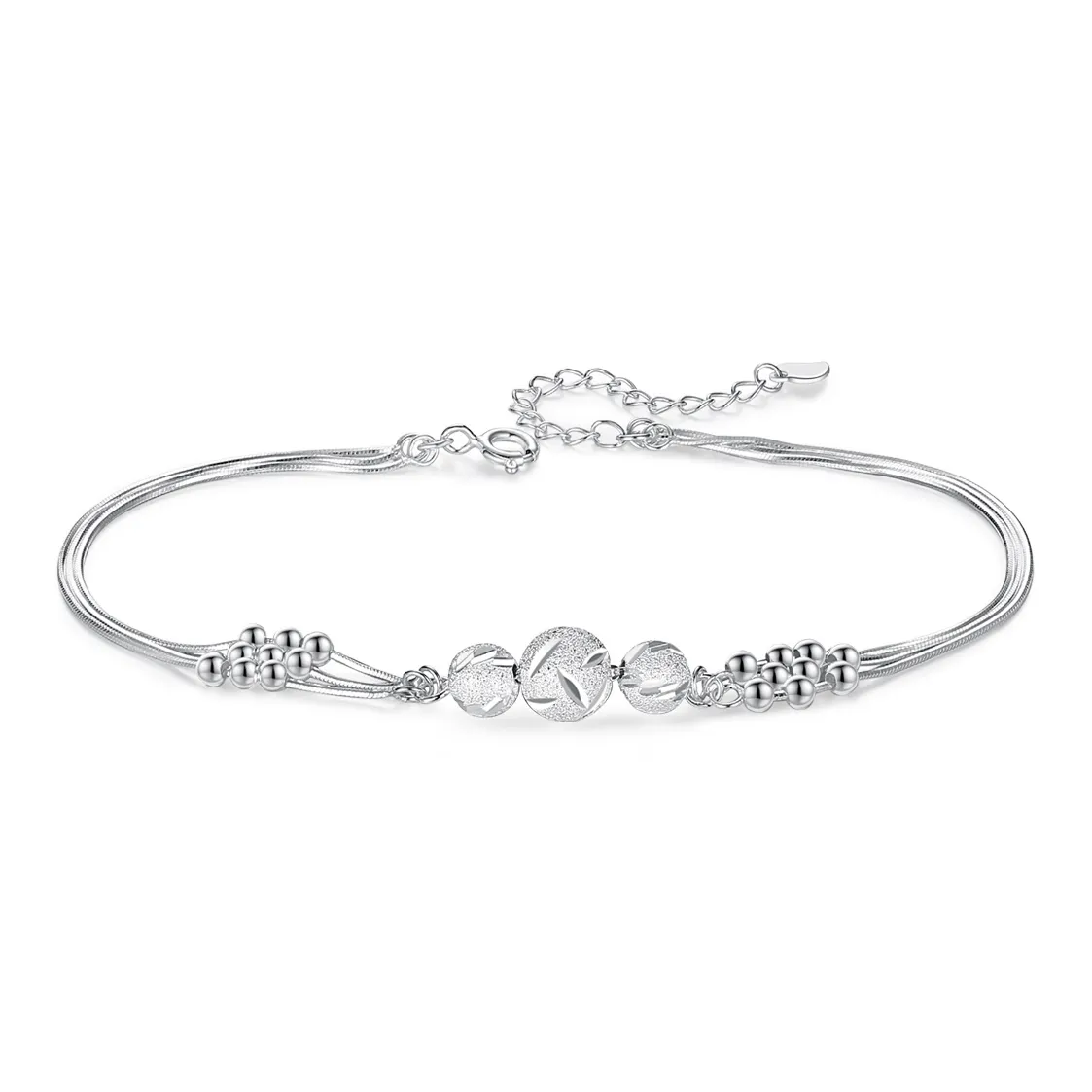 Fu Ru Ji S990 Серебряный Браслет на щиколотку Женские