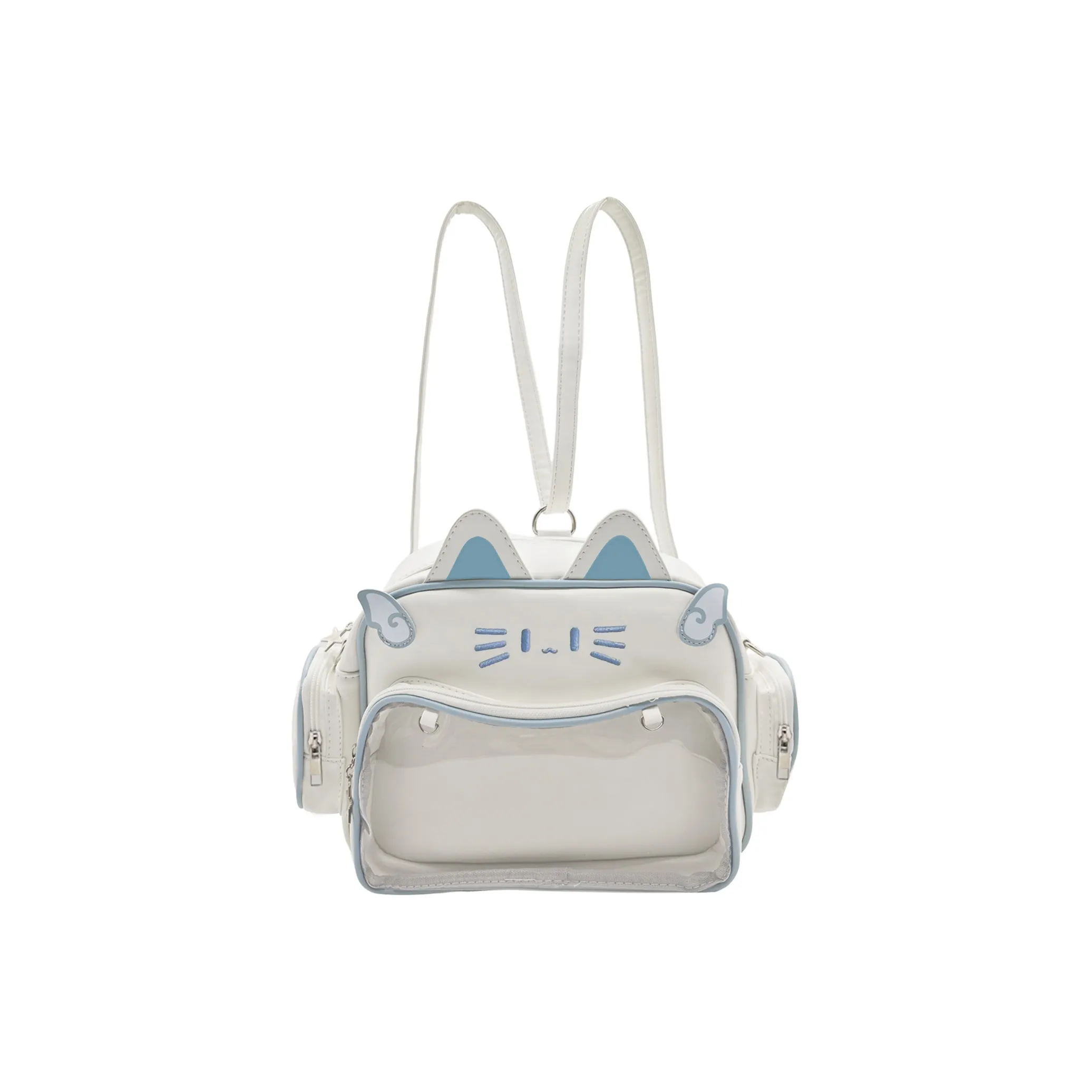 UNITE STAR ПУ (полиуретан) Ита-сумка Сумка в виде куклы Рюкзак Средний Женская Белый Черный Сиямский Саньху Кошка