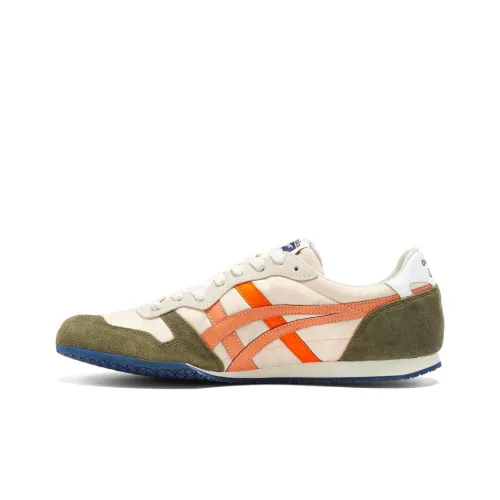 Onitsuka Tiger SERRANO Master Collection Повседневная обувь Низкий топ Бежевый белый зеленый Унисекс