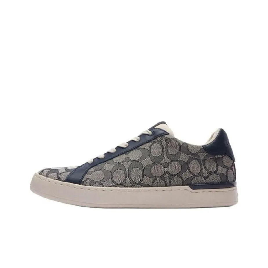 COACH Clip Low Top Skateboard Shoes Men's Midnight Blue