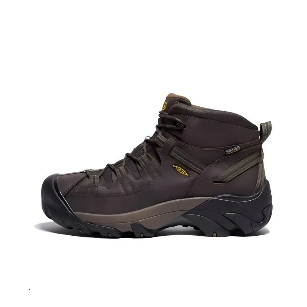 KEEN TARGHEE II MID WP Anti Slip Wear Resistant Mid Top Outdoor Shoes Men's Umber