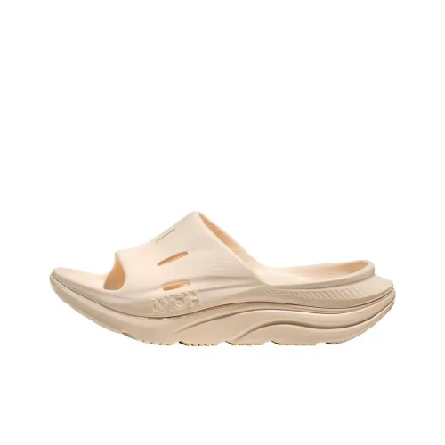 HOKA ONE ONE Ora Recovery Slide 3 Слипоны Бежевые Унисекс