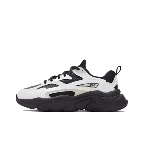 FILA Mars 1S Повседневная обувь Низкий верх Черно-белая панда Женская