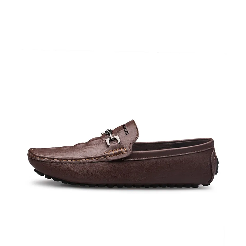Wen Nai Beanie Shoes Men's Dark Brown