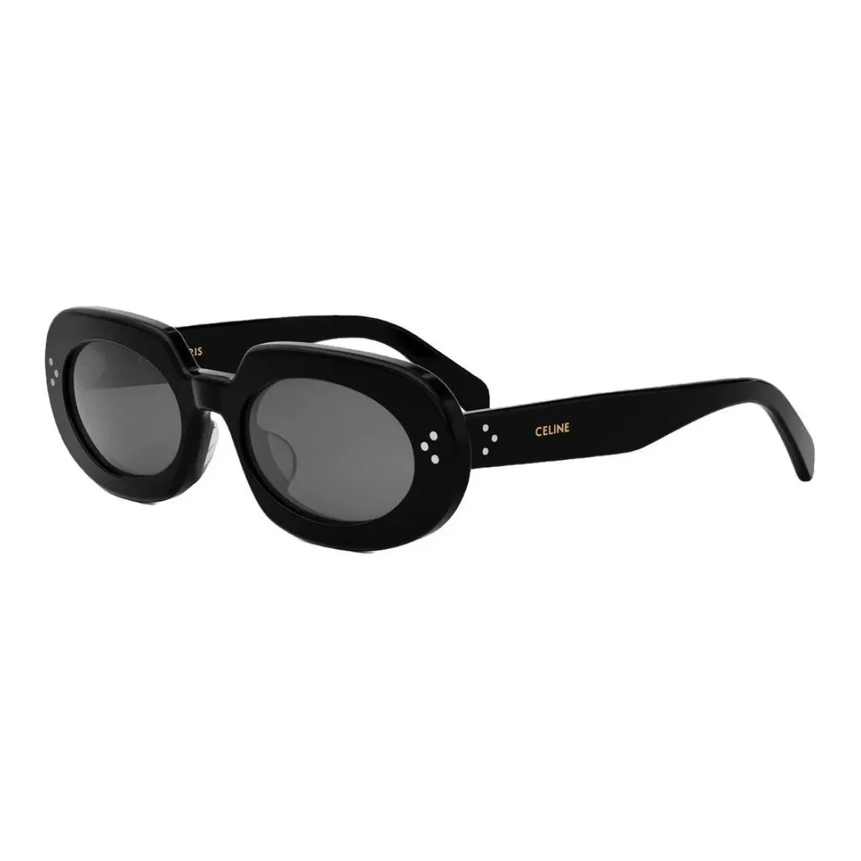 CELINE Пластик OVAL SUNGLASSES Женские Черный