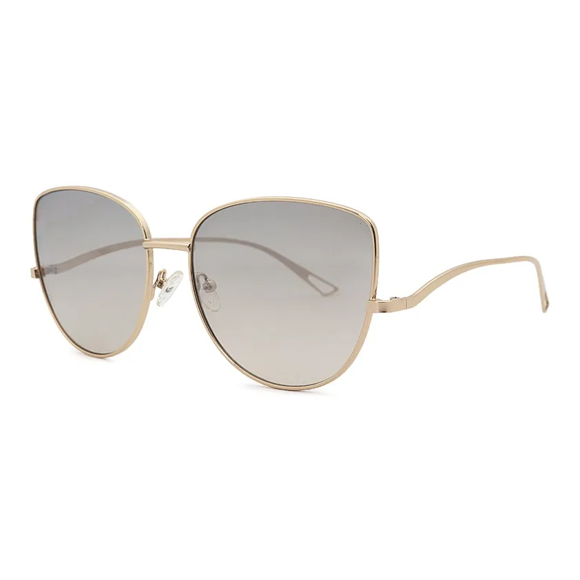 Пара Ponyo Металл Квадратные Солнцезащитные очки Унисекс Золото