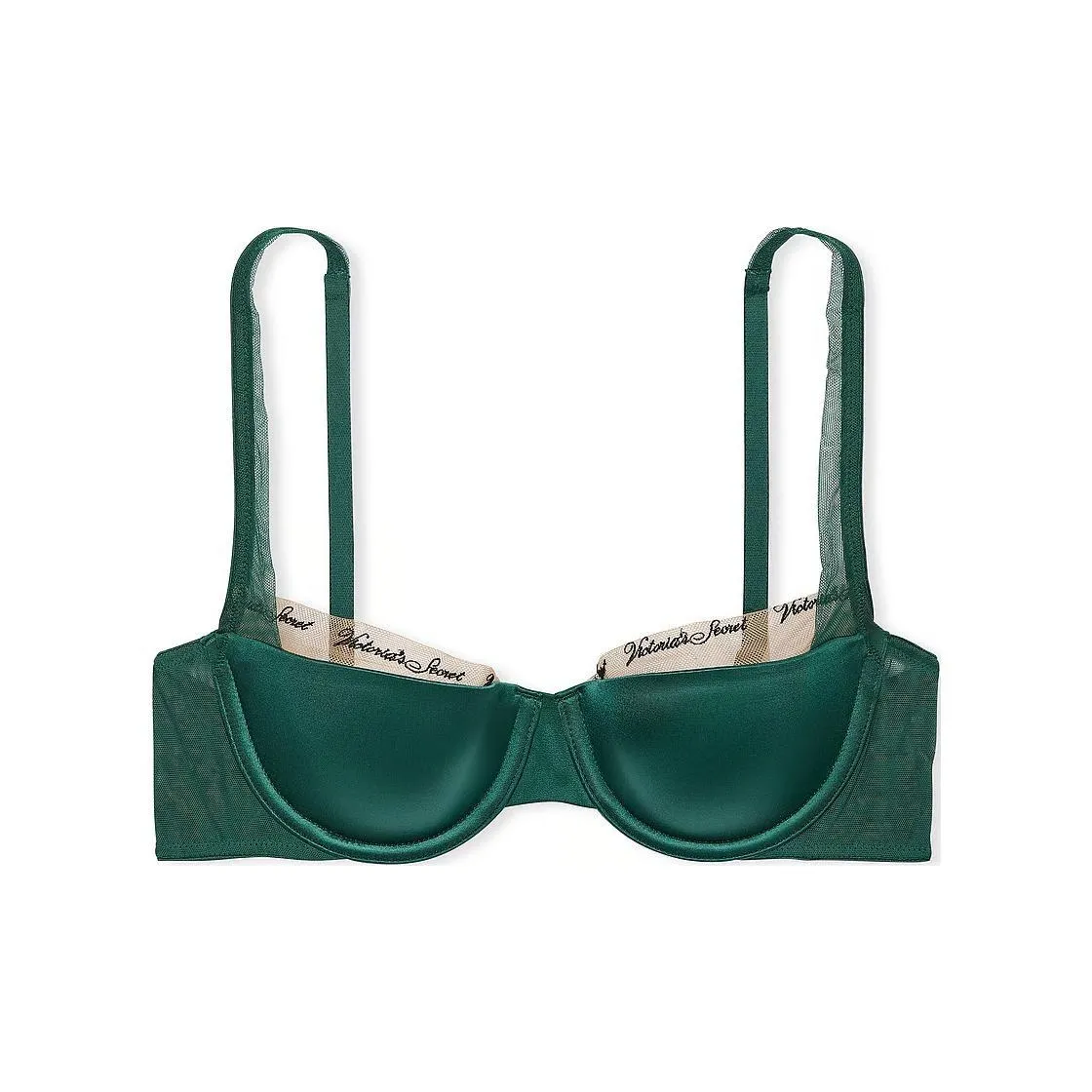 Victoria's Secret PINK/VERYSEXY Smooth Logo Embroidery Lightly Lined Balconet Bra Women's Sea Green