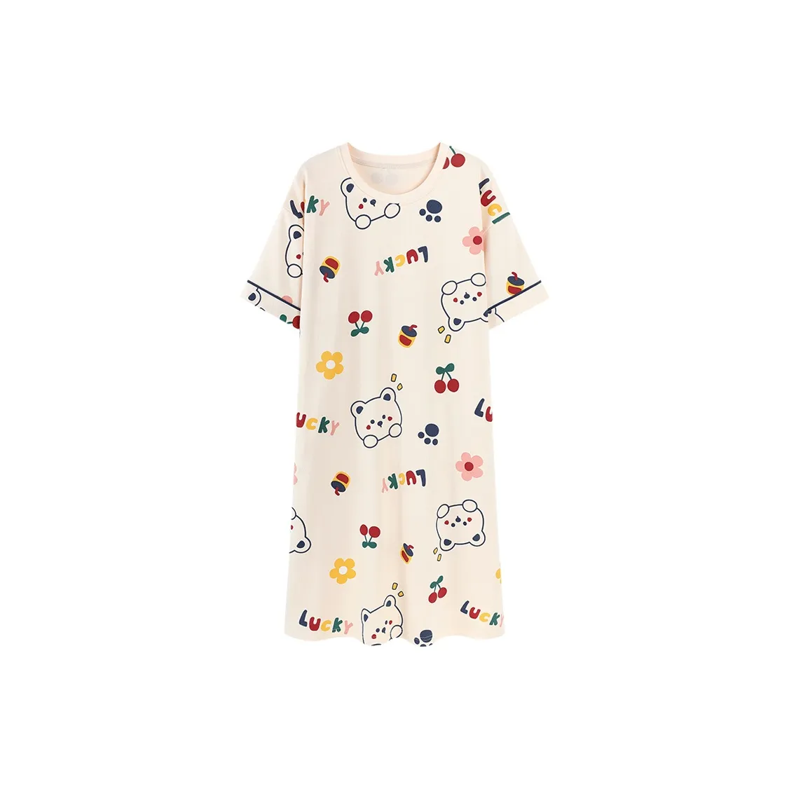 Top Melon Nightgown Women's Apricot