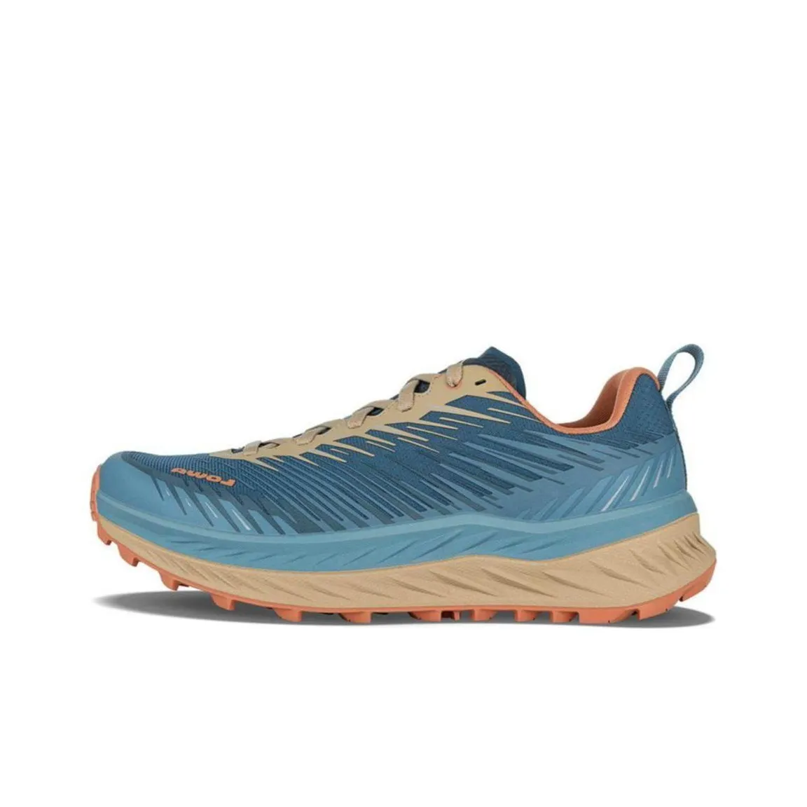 Lowa Cushioning, Slip Resistant, And Abrasion Resistant Low Top Running Shoes Men's Blue Brown