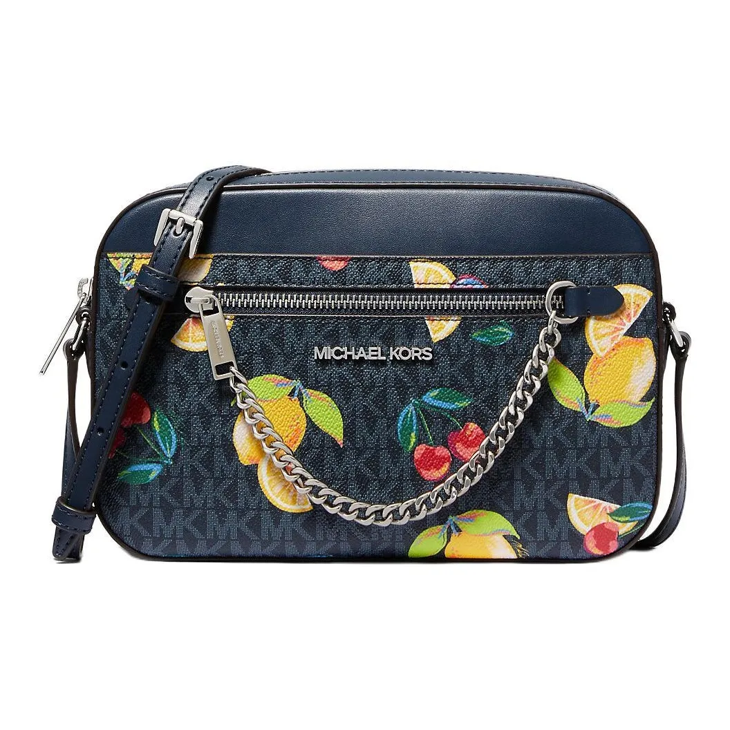 MICHAEL KORS Холст Сумка через плечо Большая Женская Морской Синий