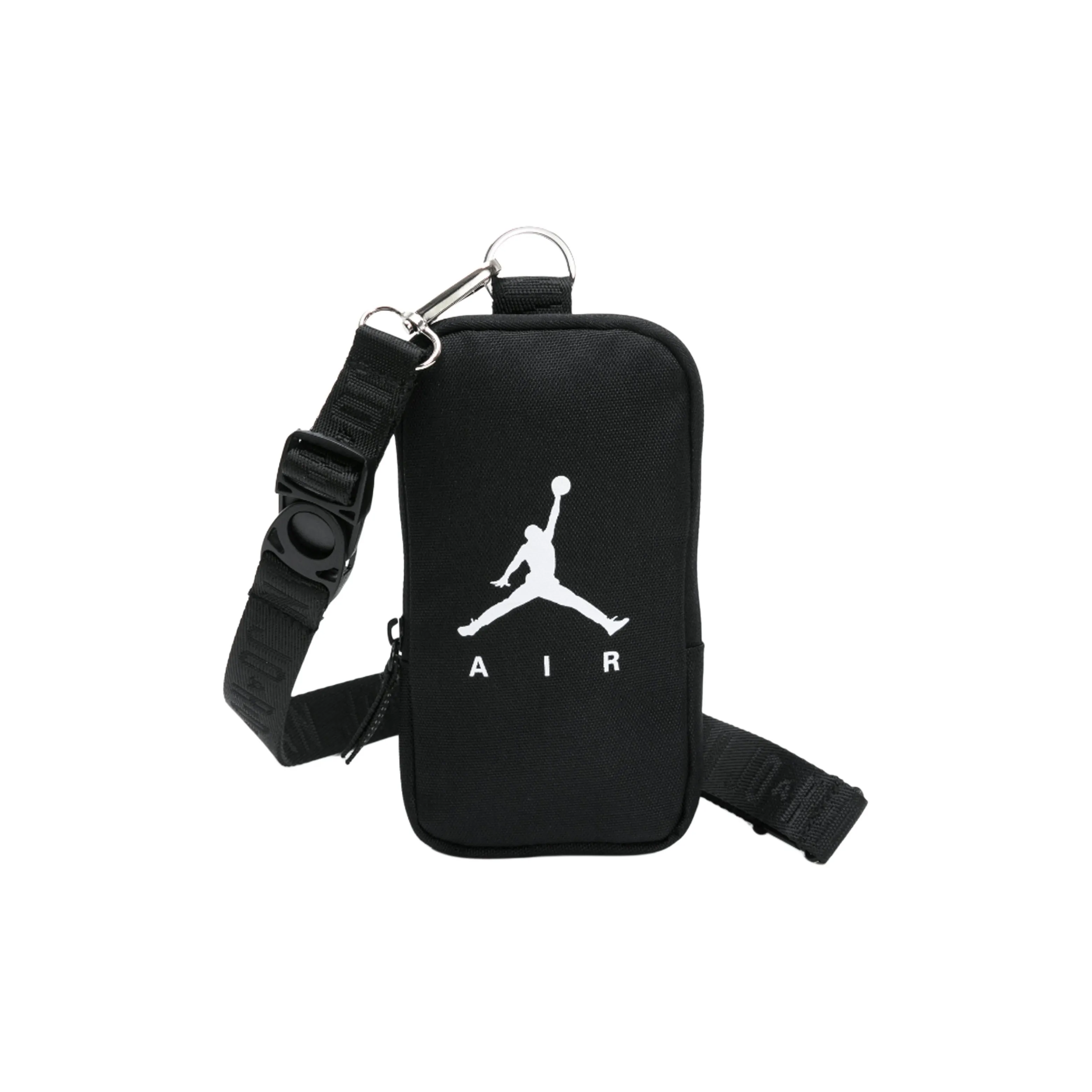 Jordan Polyester Crossbody Bag, Cell Phone Pouch, Card Holder Mini Unisex Black