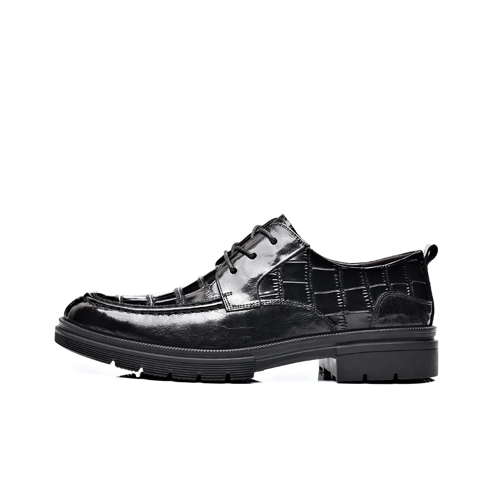 SHUPATE Dress Shoes Men Low-Top Black