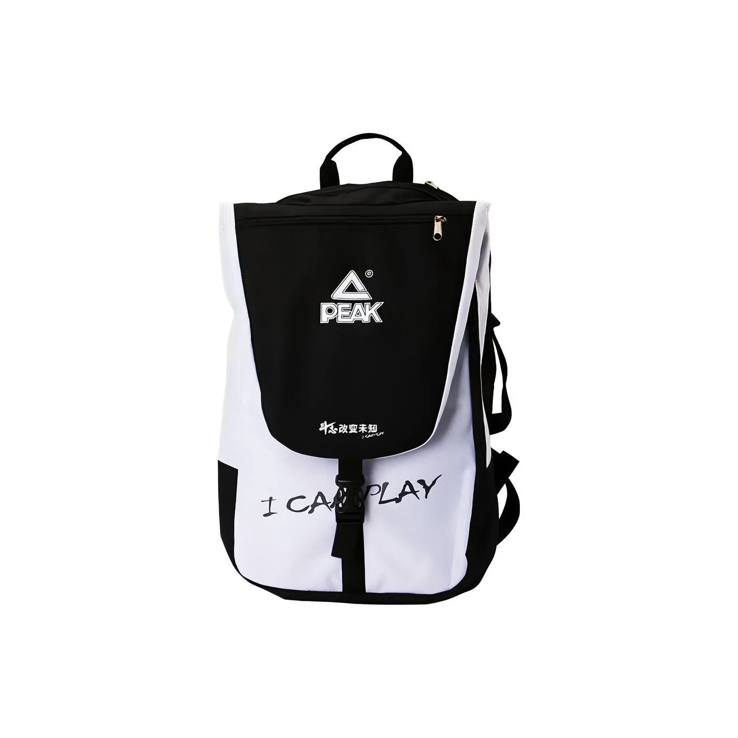 PEAK Полиэстер Рюкзак Большой Унисекс Черный Белый