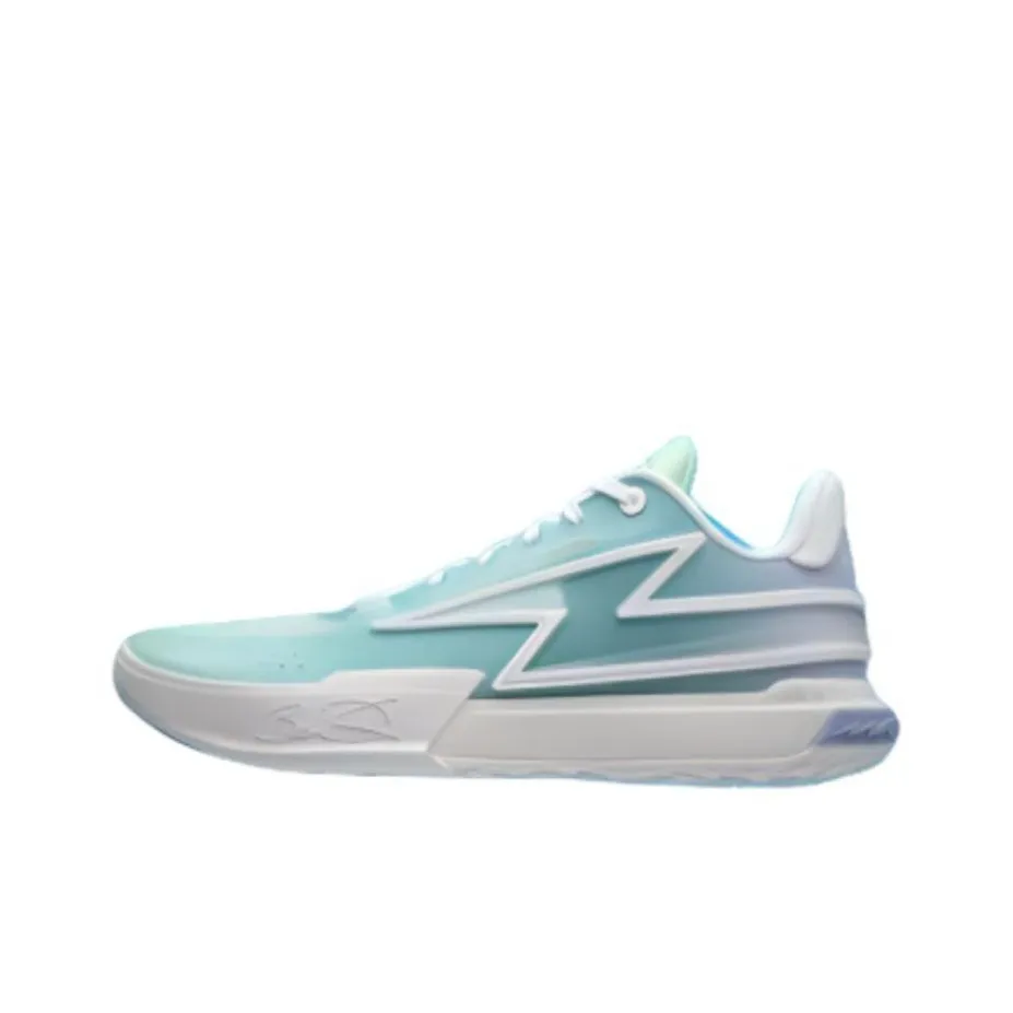 LiNing Son Of Flash Aurora Cushioning, Wear Resistant Low Top Basketball Shoes Men's Green Purple