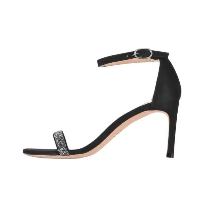 Stuart Weitzman/SW One Strap Sandals Women's Black