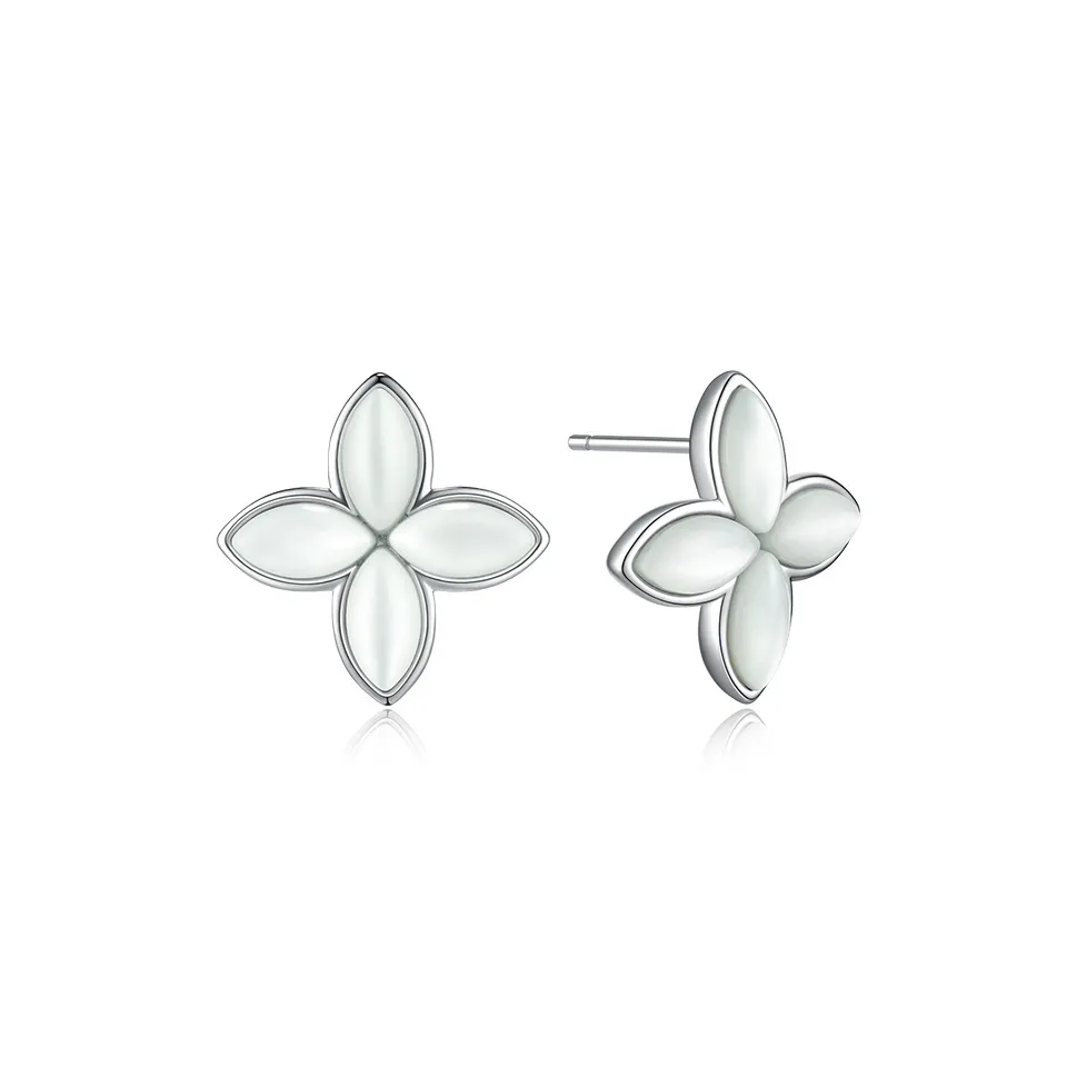 Abyb Charming Серьги-гвоздики из меди с родиевым покрытием женские