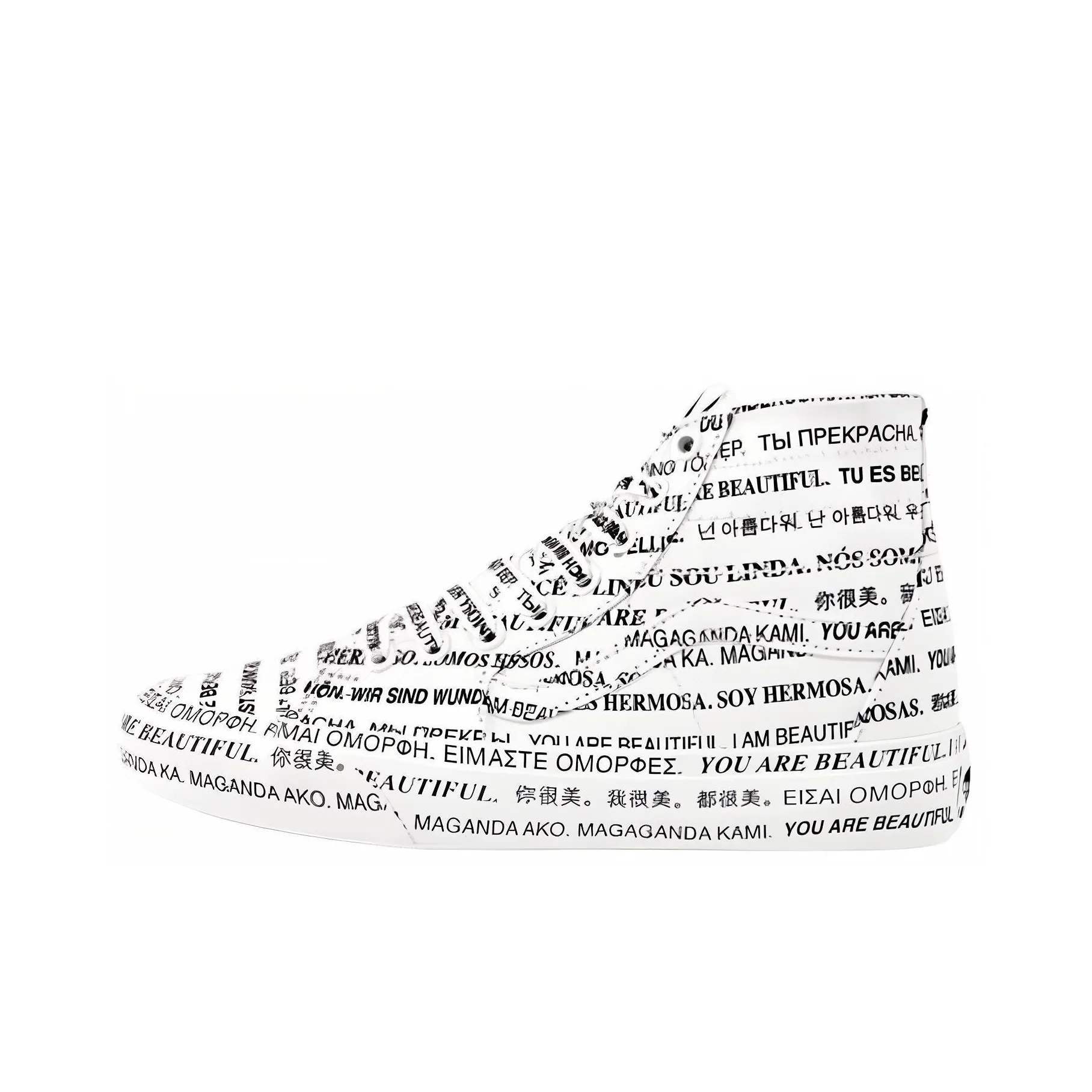 Vans SK8 HI Tapered WE Are BEAUTIFUL 'White Black' Women's