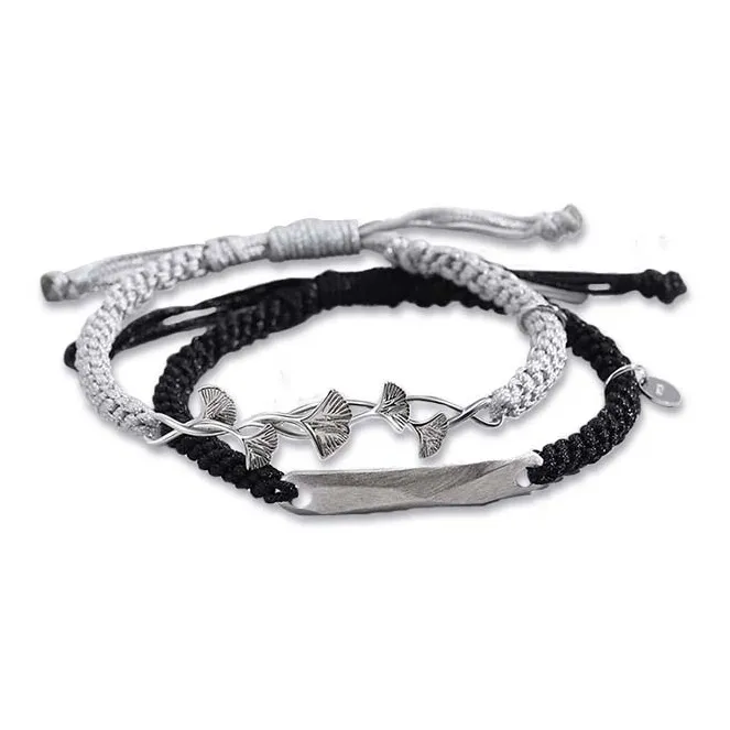 JOYDINNY Плетеные канатные браслеты унисекс