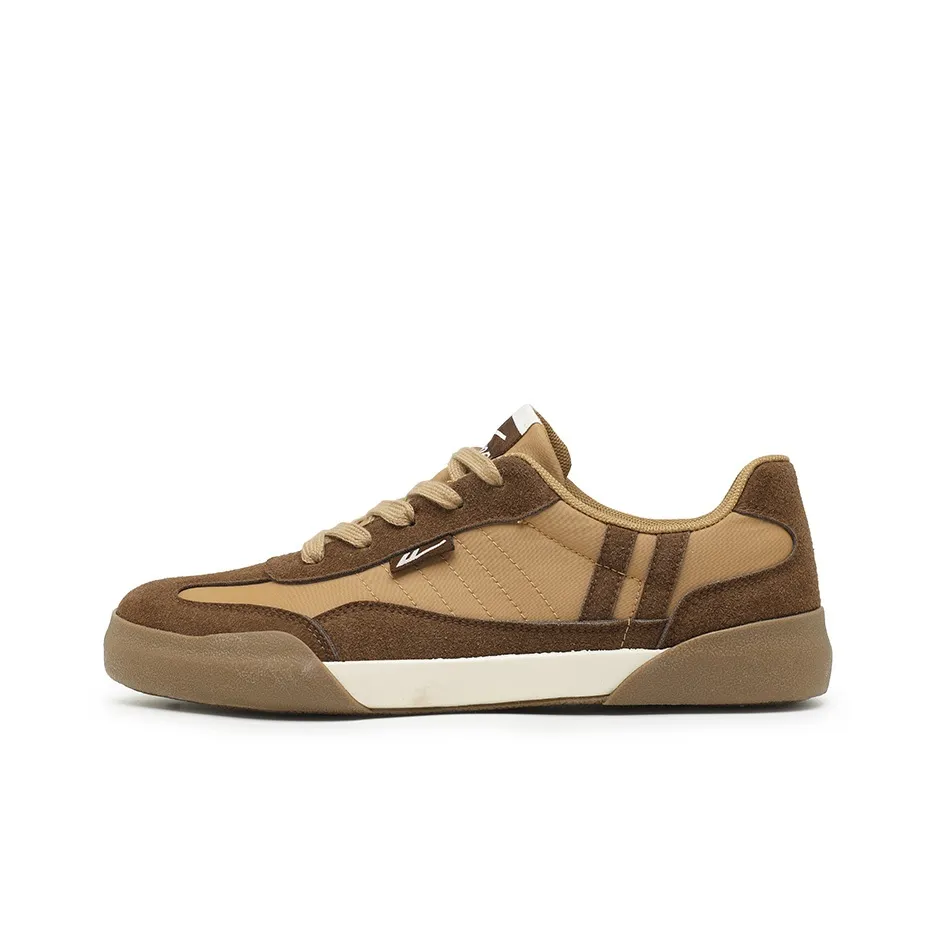 Warrior Low Top Canvas Shoes Earth Yellow Dark Brown Unisex Warrior Низкие кеды Canvas Shoes Земляной Желтый Темно-коричневый Унисекс