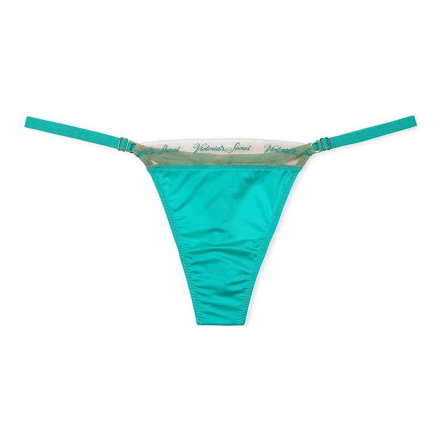 Victoria's Secret PINK VERY SEXY Logo Embroidery Ae Tg Panty/Aa Sa Underpants Women's 1 Pack Mint Green