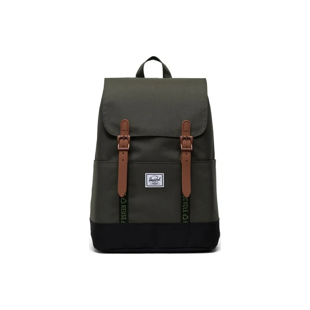 Herschel Переработанный материал Рюкзак Обычный Унисекс Twilight Forest Зеленый Классический черный