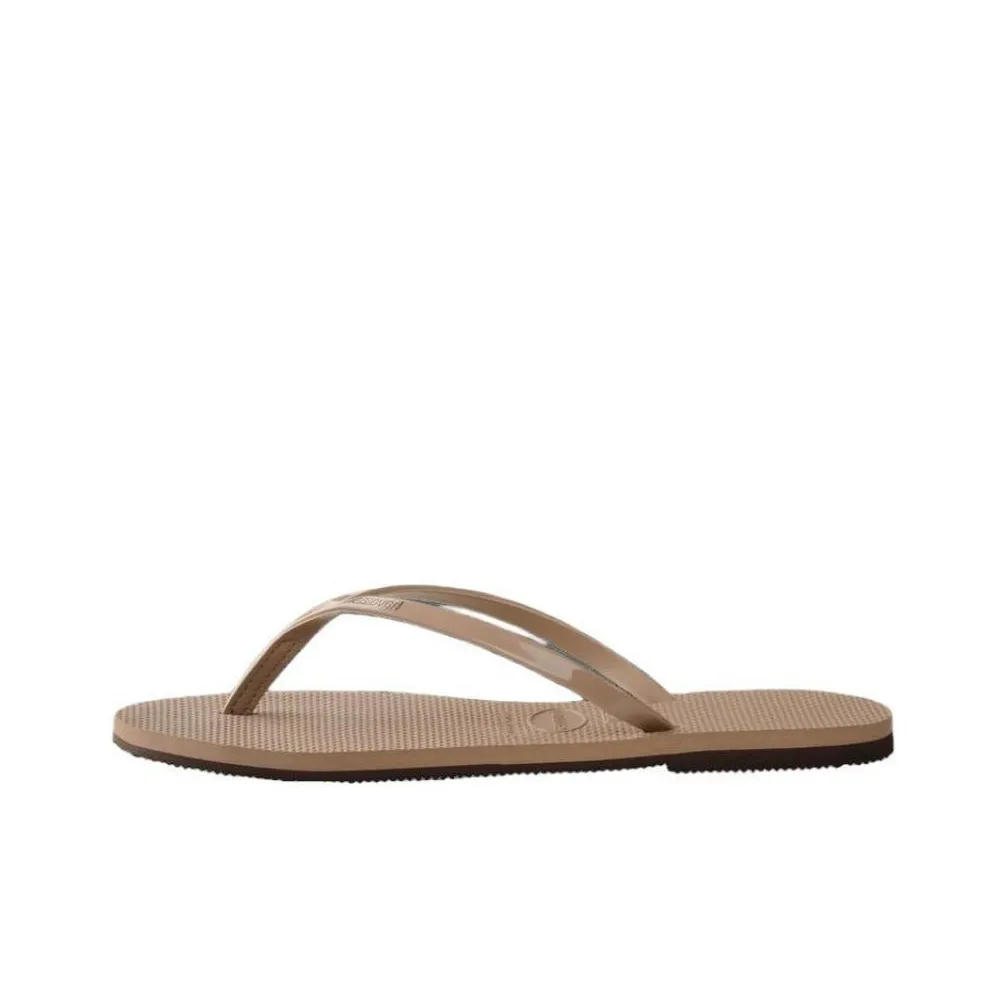 Havaianas You Metallic Резиновая подошва Шлепанцы Женские Коричневый