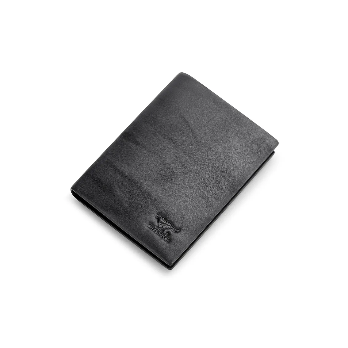 SEPTWOLVES Top Grain Cow Leather Wallets With Money Clip Men's