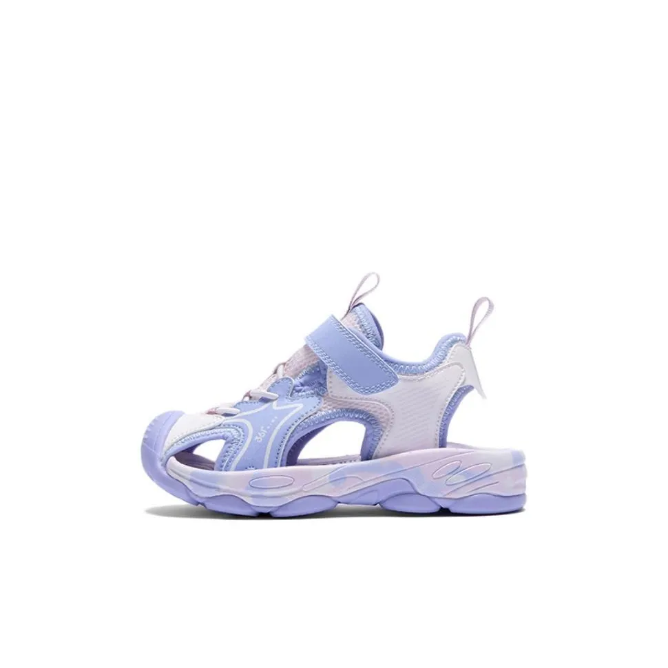 361°KIDS Устойчивые к истиранию Дышащие Детские Сандалии Белый Фиолетовый Для детей 3-7 лет