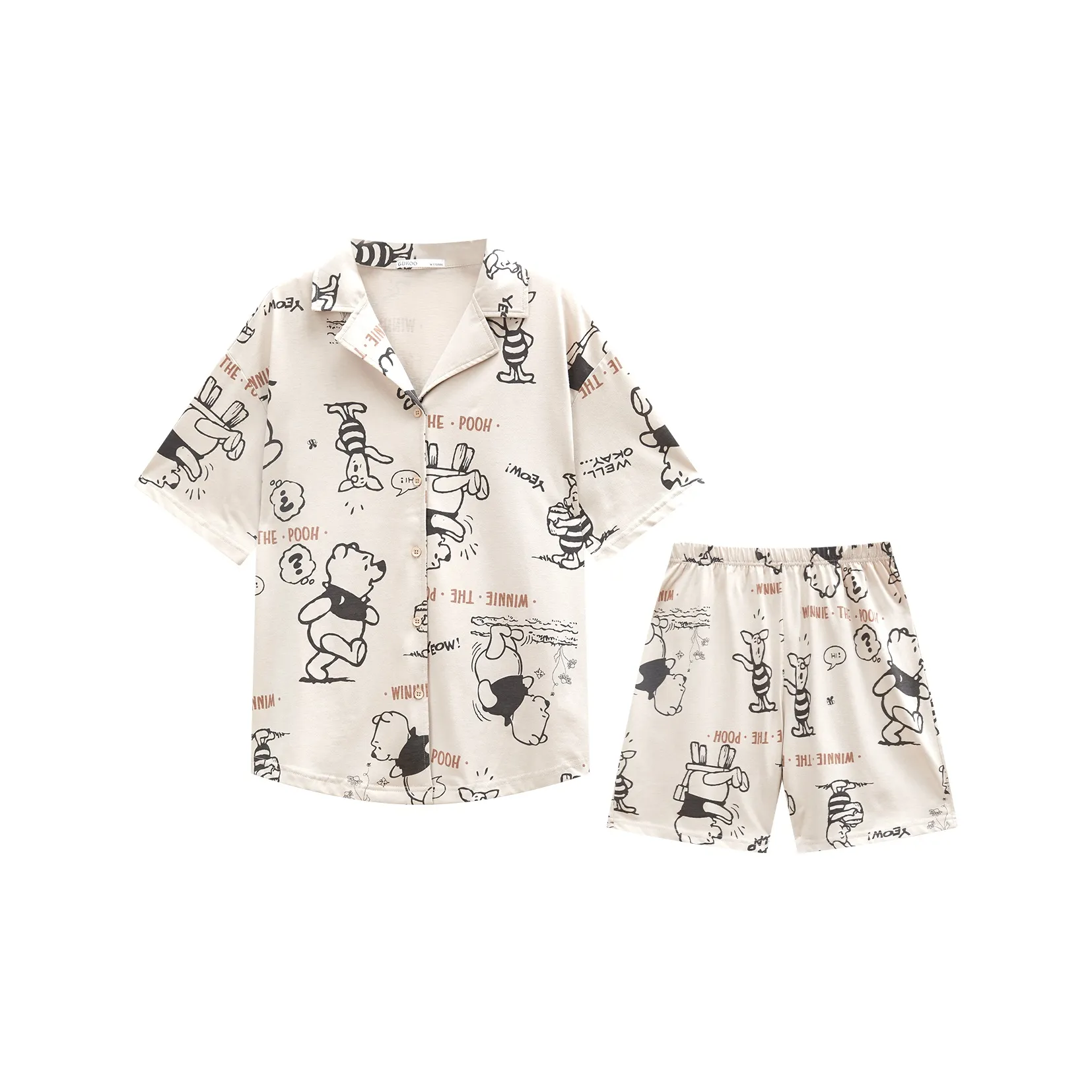 GUKOO Pajama Set Women's Walnut Card