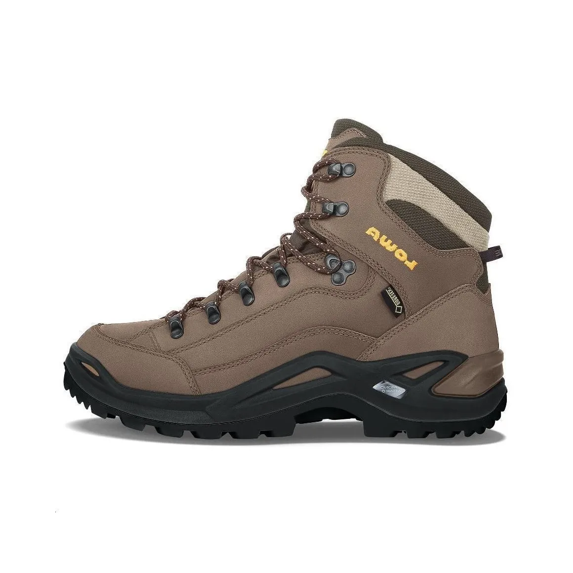 Lowa Renegade GTX Non-slip Wear-resistant Shock Absorption Mid-Top Hiking Shoes Men's Tan