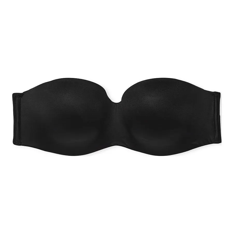Victoria's Secret BODY By VICTORIA Collection 7440 Minimalist Lightly Lined Smooth Strapless Bra Women's Black