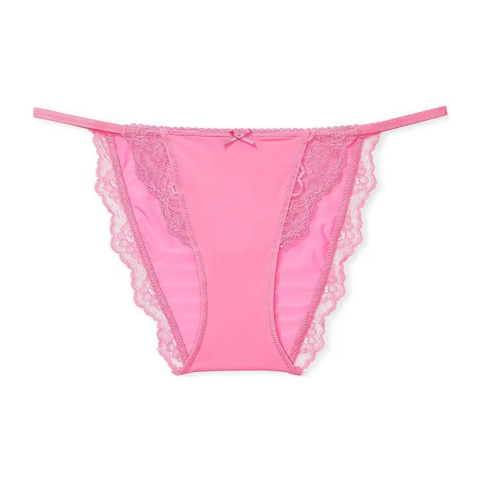 Victoria's Secret PINK DREAM ANGELS Smooth & Lace Mi Sg Bi Panty/Td Pk Underpants Women's 1 Pack Pink