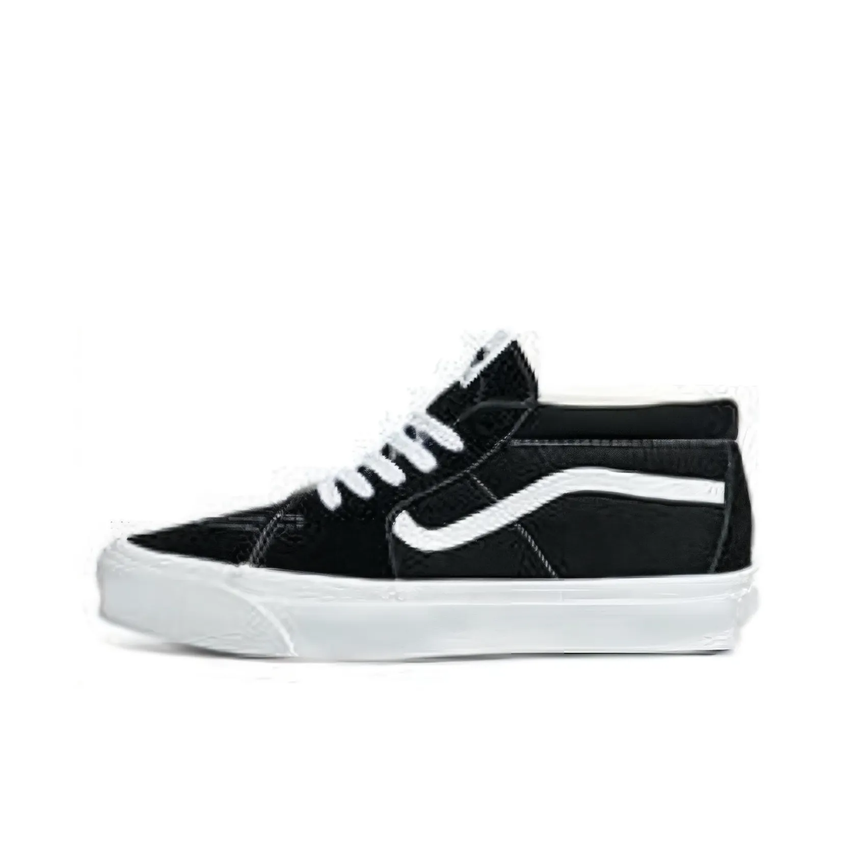 Vans SK8 Износостойкий и Легкий MID Топ Кеды Унисекс Черный Белый