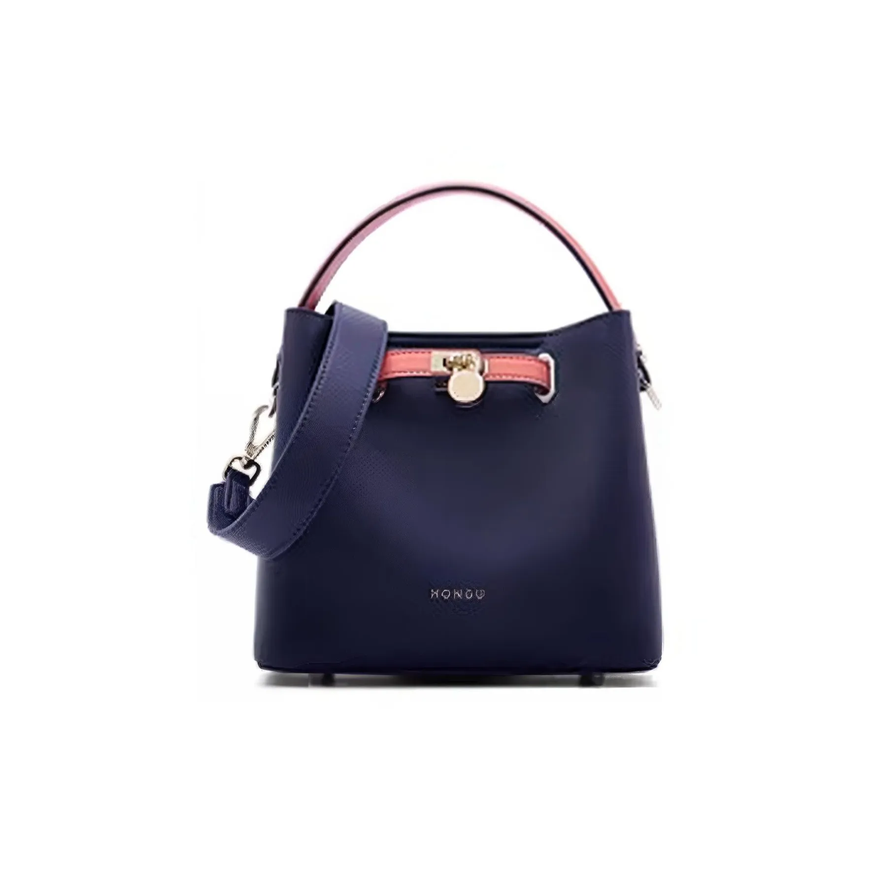 HONGU Коровья кожа Тоут Сумка Сумка для покупок Сумка через плечо Сумка на плечо Сумка Большая Женская Beautiful Синяя