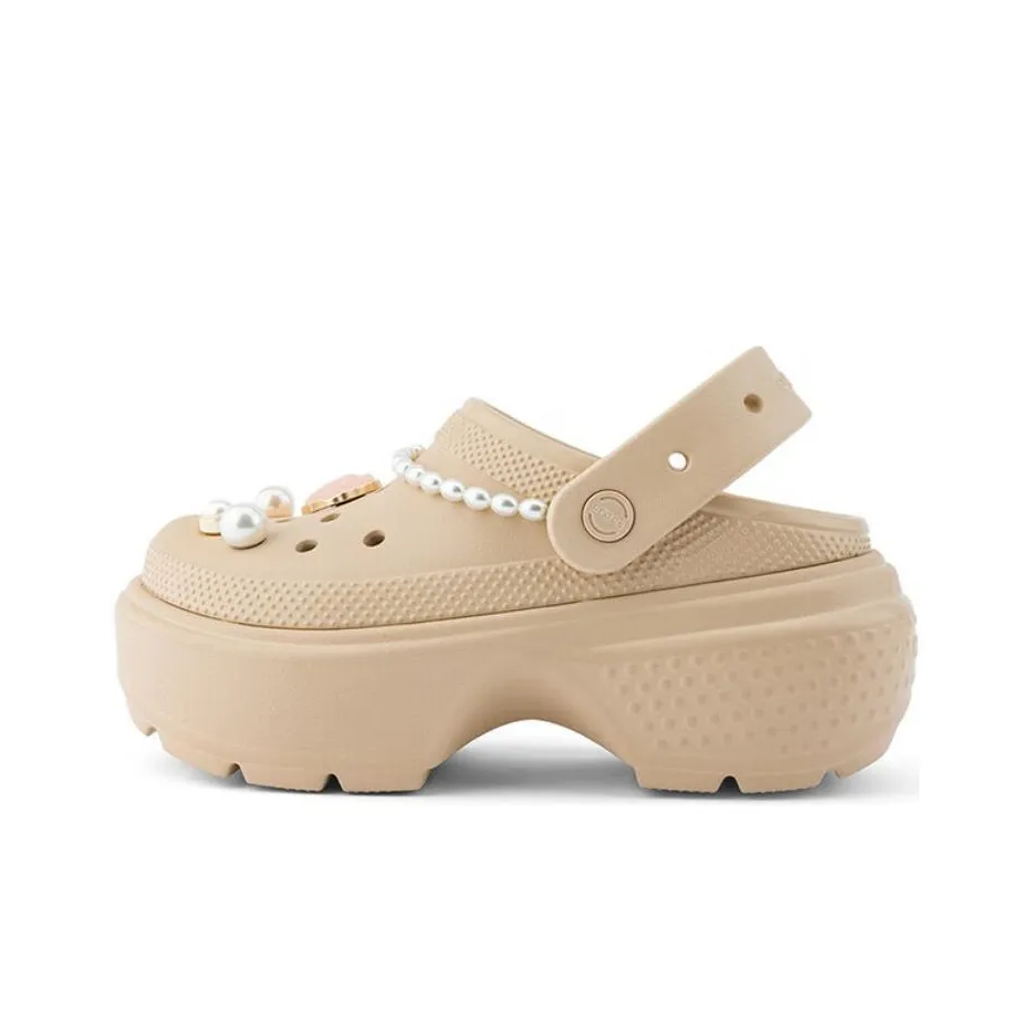Crocs Clogs 5.5cm Women
s Beige