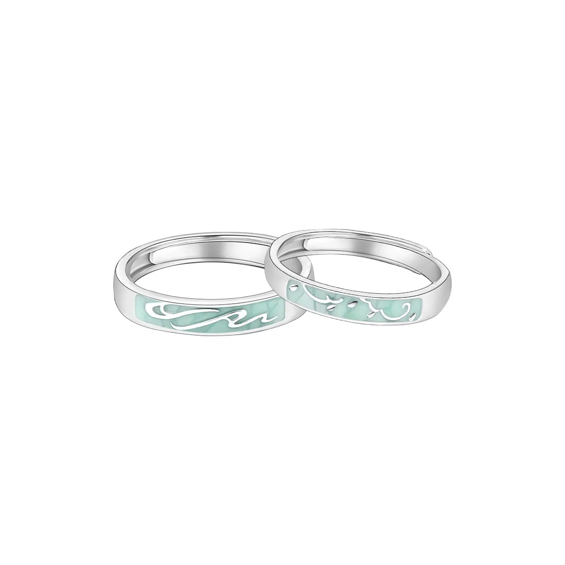MAGICPOLE 925 Sterling Silver Rings Unisex Silver