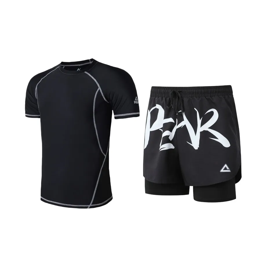 PEAK Swimming Sets Polyester, Elastane Cycling Beach Hot Spring Men's Black Green